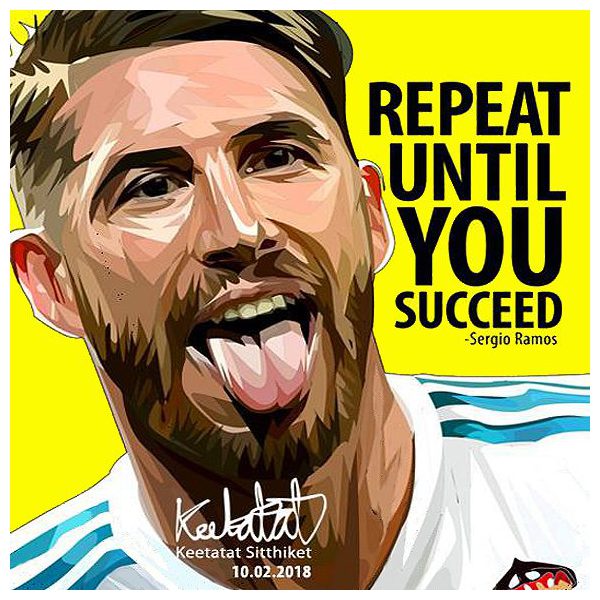 Sergio Ramos | Pop-Art paintings Sports football