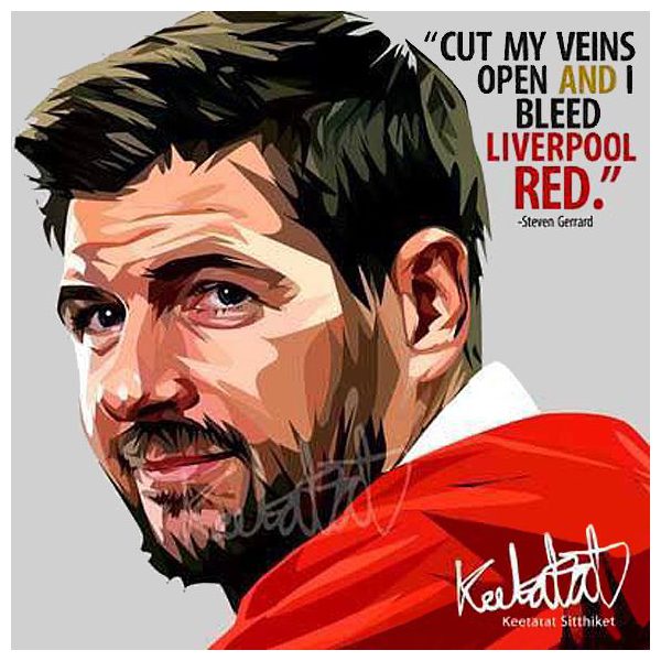 Steven Gerrard : Cut Veins | imatges Pop-Art Esports fútbol