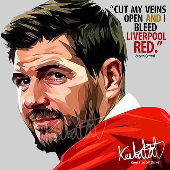 Steven Gerrard : Cut Veins | images Pop-Art Sports football