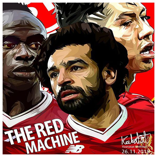 The Red Machine | imágenes Pop-Art Deportes fútbol