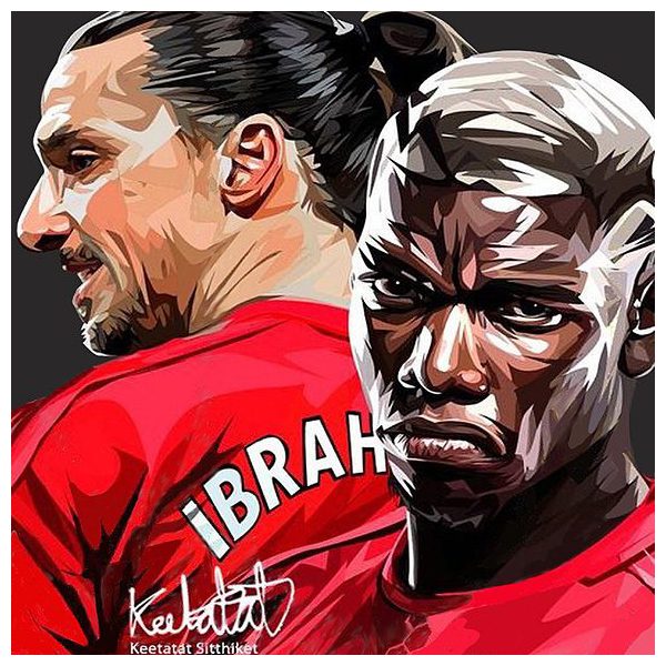 Zlatan & Pogba | imatges Pop-Art Esports fútbol