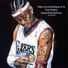 Allen Iverson : ver1 | Pop-Art paintings Sports basketball