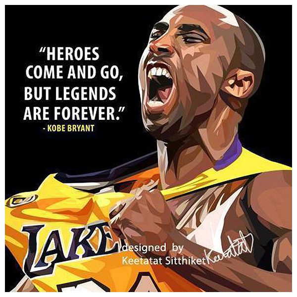 Kobe Bryant : ver2 | Pop-Art paintings Sports basketball