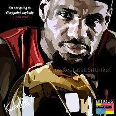 Lebron James : ver1 | Pop-Art paintings Sports basketball