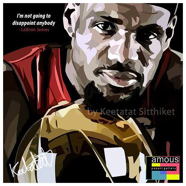 Lebron James : ver1 | imágenes Pop-Art Deportes basquet