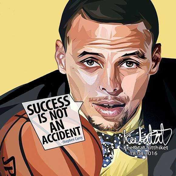 Stephen Curry : ver2 | Pop-Art paintings Sports basketball