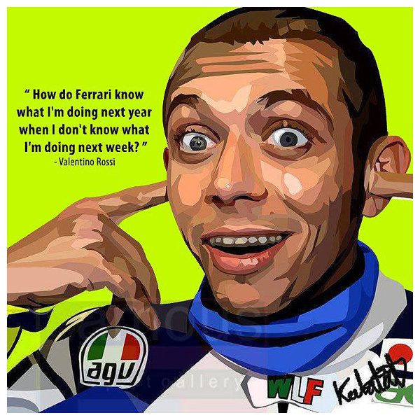 Valentino Rossi : ver2 | images Pop-Art Sports tennis-moteur