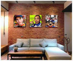 Valentino Rossi : ver2 | Pop-Art paintings Sports tennis-motor