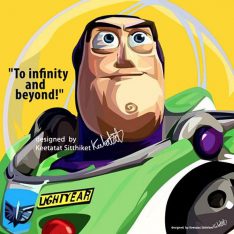 Buzz Lightyear | Pop-Art paintings Comics films-TV