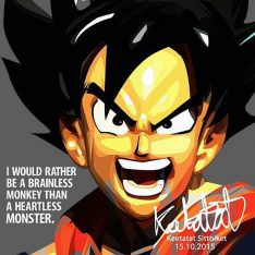 Son Goku : ver.2 | images Pop-Art Cartoon Dragon-Ball