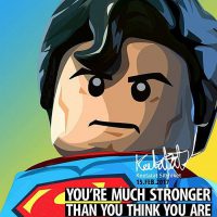 Superman Lego | imágenes Pop-Art Cartoon cine-TV