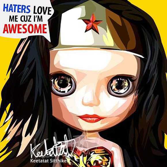 Blythe : Wonder Woman | imatges Pop-Art Cartoon Blythe