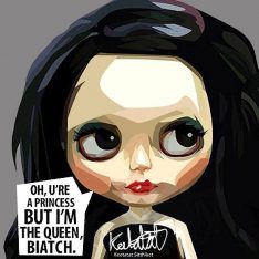 Blythe : Queen | Pop-Art paintings Comics Blythe