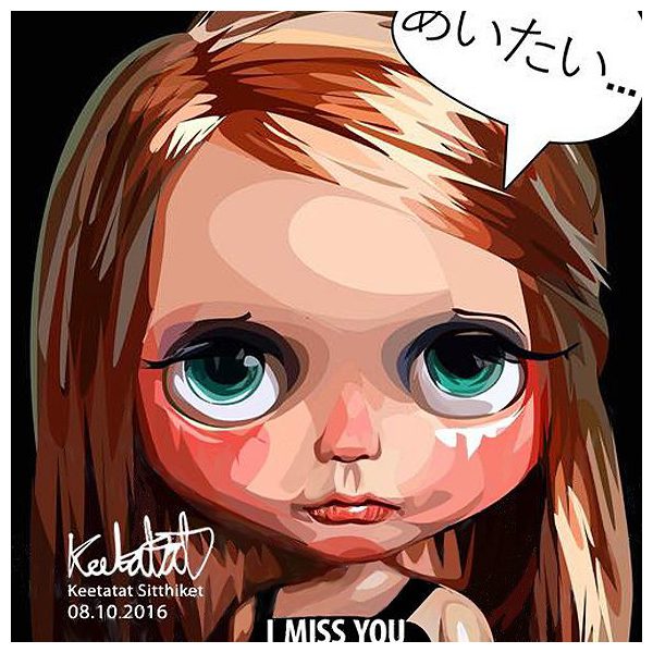 Blythe : I Miss You | Pop-Art paintings Comics Blythe