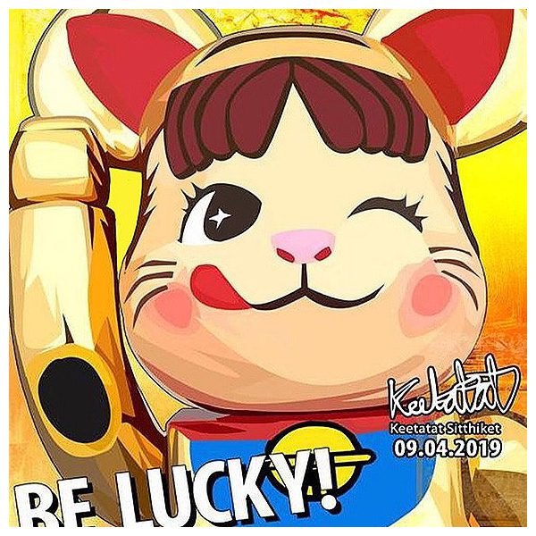 Bearbrick : be Lucky | imatges Pop-Art Cartoon Bearbrick