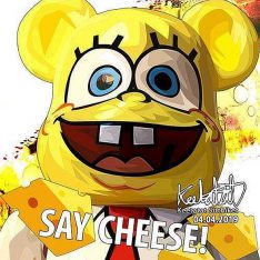 Bearbrick : say cheese | imatges Pop-Art Cartoon Bearbrick
