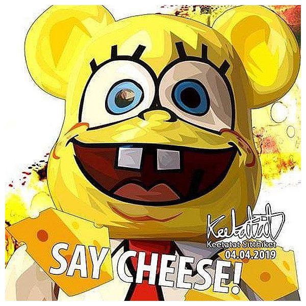 Bearbrick : say cheese | images Pop-Art Cartoon Bearbrick