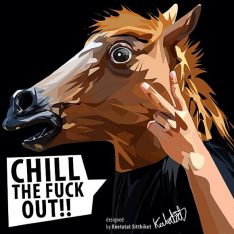 Chill The Fuck Out | Pop-Art paintings Comics films-TV