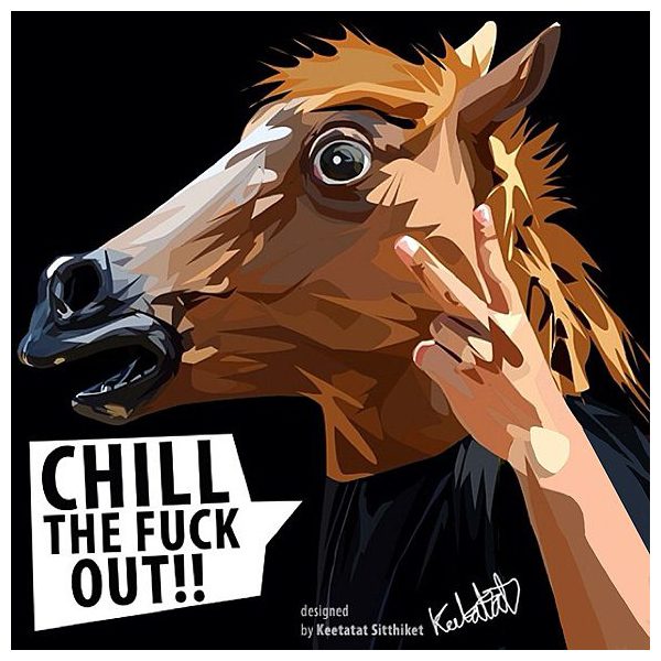 Chill The Fuck Out | imágenes Pop-Art Cartoon cine-TV