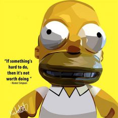 Homer Simpson | Pop-Art paintings Comics films-TV