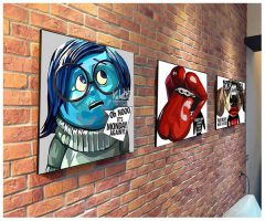 Nerds | Pop-Art paintings Comics films-TV