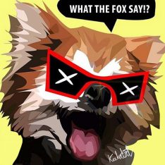 Fox | Pop-Art paintings Comics films-TV