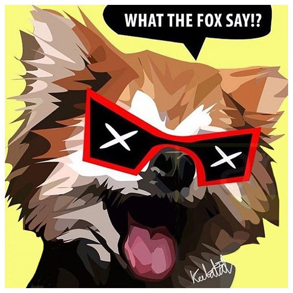 Fox | Pop-Art paintings Comics films-TV
