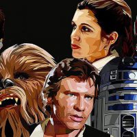 Star Wars group : set 4pcs | imatges Pop-Art personatges Star-Wars