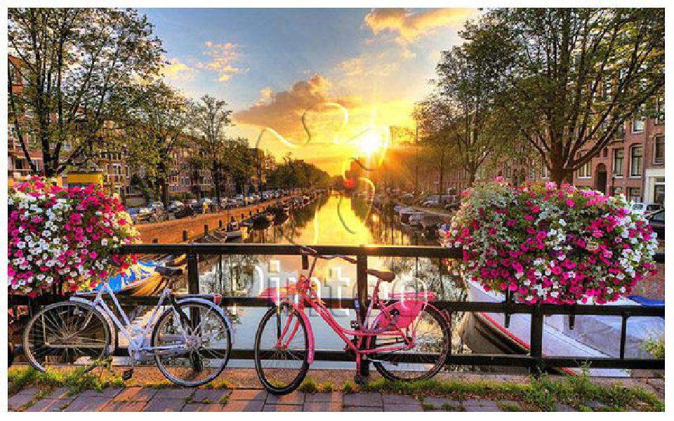 Beautiful Sunrise Over Amsterdam | Pintoo puzzles 1000 pieces