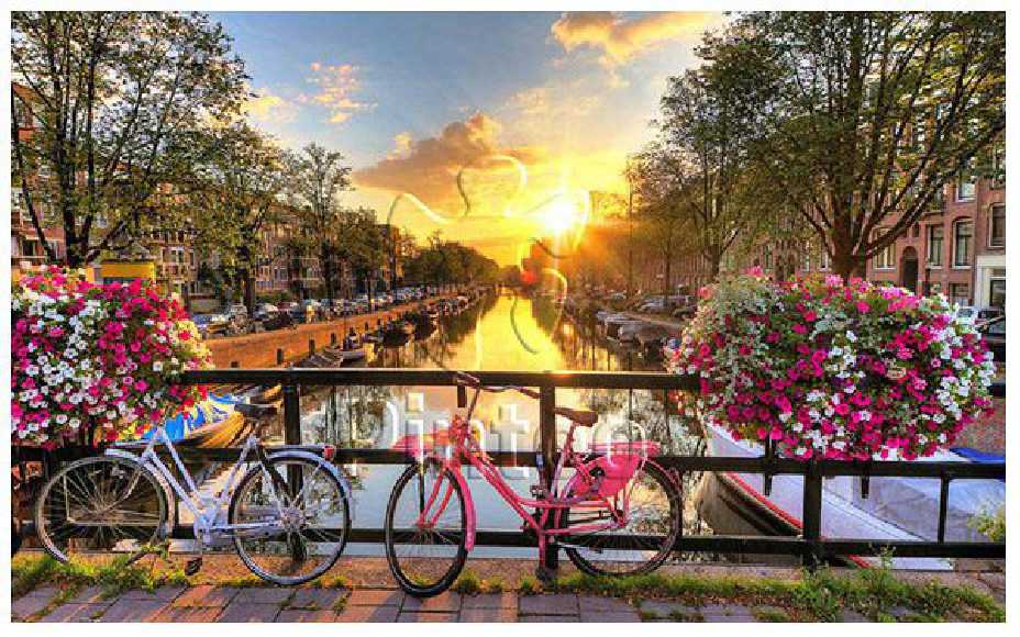 Beautiful Sunrise Over Amsterdam | Pintoo puzzles 1000 pieces