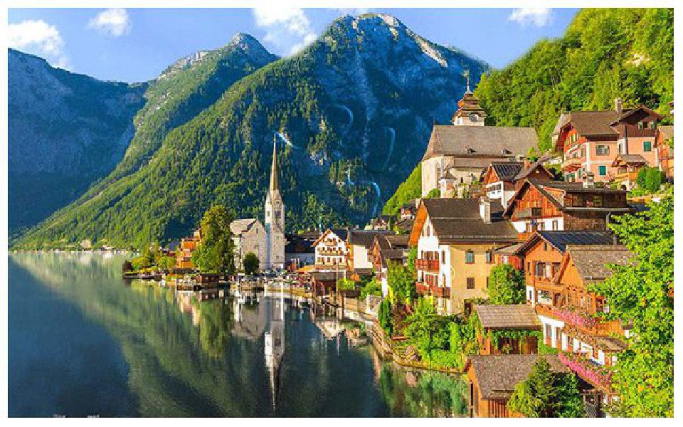 Lakeside Village of Hallstatt : Austria | puzzles Pintoo 1000 piezas