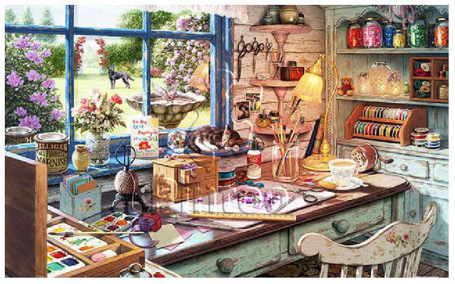 Steve Read : Grandmas Craft Shed | puzzles Pintoo 1000 pièces