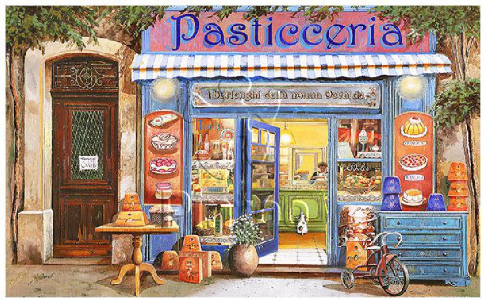 Guido Borelli : Pastry Shop | puzzles Pintoo 1000 peces
