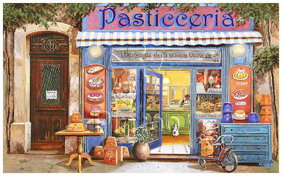 Guido Borelli : Pastry Shop | Pintoo puzzles 1000 pieces