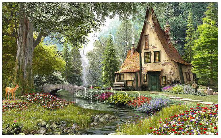 Dominic Davison : Toadstool Cottage | puzzles Pintoo 1000 pièces