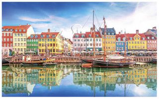Old Nyhavn Port in Copenhagen | puzzles Pintoo 1000 pièces
