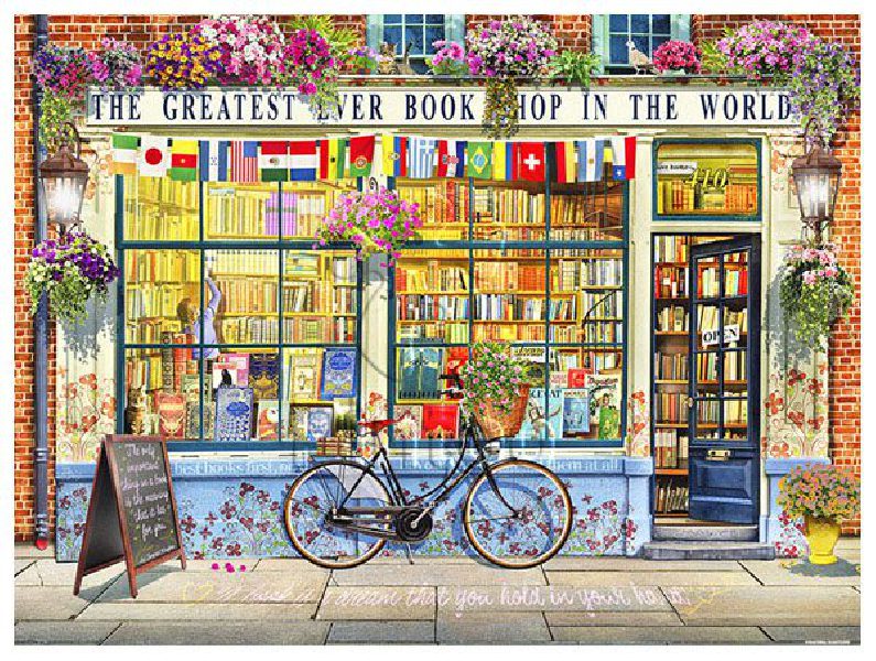 Garry Walton : Greatest Bookshop in The World | Pintoo puzzles 1200 pieces