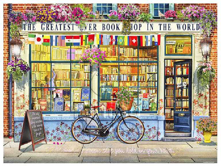 Garry Walton : Greatest Bookshop in The World | Pintoo puzzles 1200 pieces