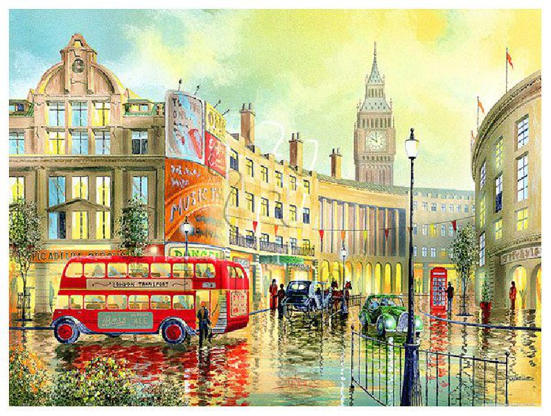 Ken Shotwell : Morning in London | puzzles Pintoo 1200 pièces