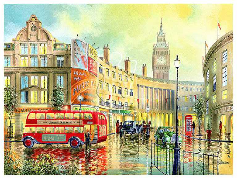Ken Shotwell : Morning in London | puzzles Pintoo 1200 piezas
