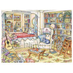 Kim Jacobs : Undisturbed in the Study | puzzles Pintoo 1200 pièces