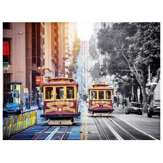 Cable Cars on California Street : San Fr | Pintoo puzzles 1200 pieces