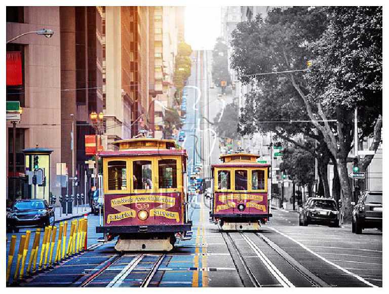 Cable Cars on California Street : San Fr | Pintoo puzzles 1200 pieces