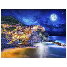 Starry Night of Cinque Terre Italy | puzzles Pintoo 1200 piezas