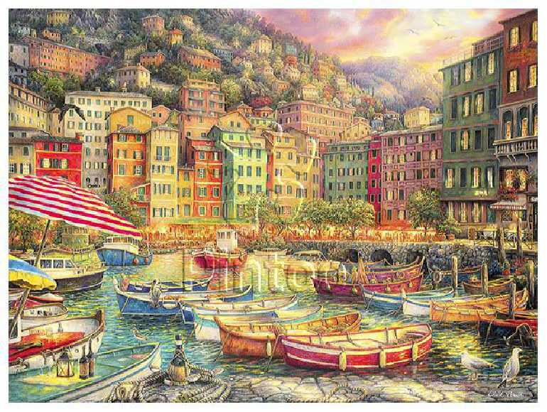Chuck Pinson : Vibrance of Italy | puzzles Pintoo 1200 pièces