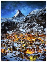 Light of Zermatt : Switzerland | Pintoo puzzles 1200 pieces