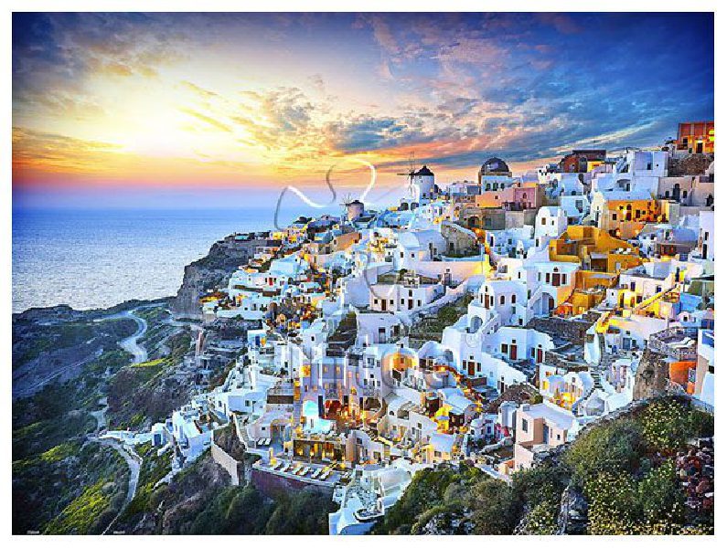 Beautiful Sunset of Greece | puzzles Pintoo 1200 piezas