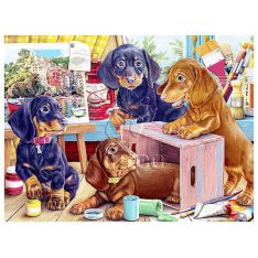 Puppies in the Studio | puzzles Pintoo 1200 piezas