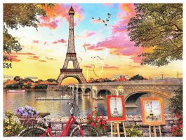 Dominic Davison : Paris Sunset | puzzles Pintoo 1200 peces
