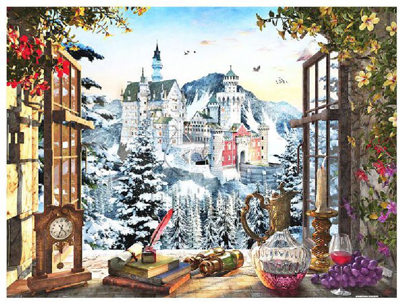 Dominic Davison : The Fairytale Castle | puzzles Pintoo 1200 pièces